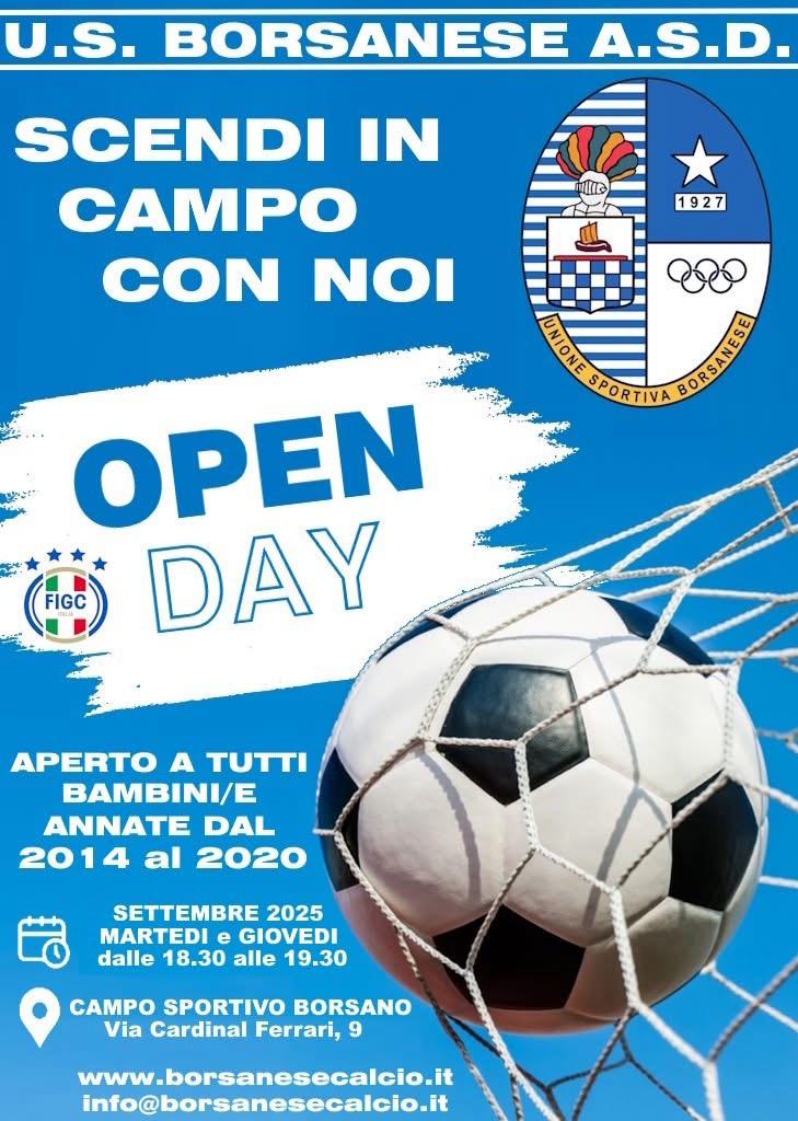 Open Day Borsanese settembre 2025